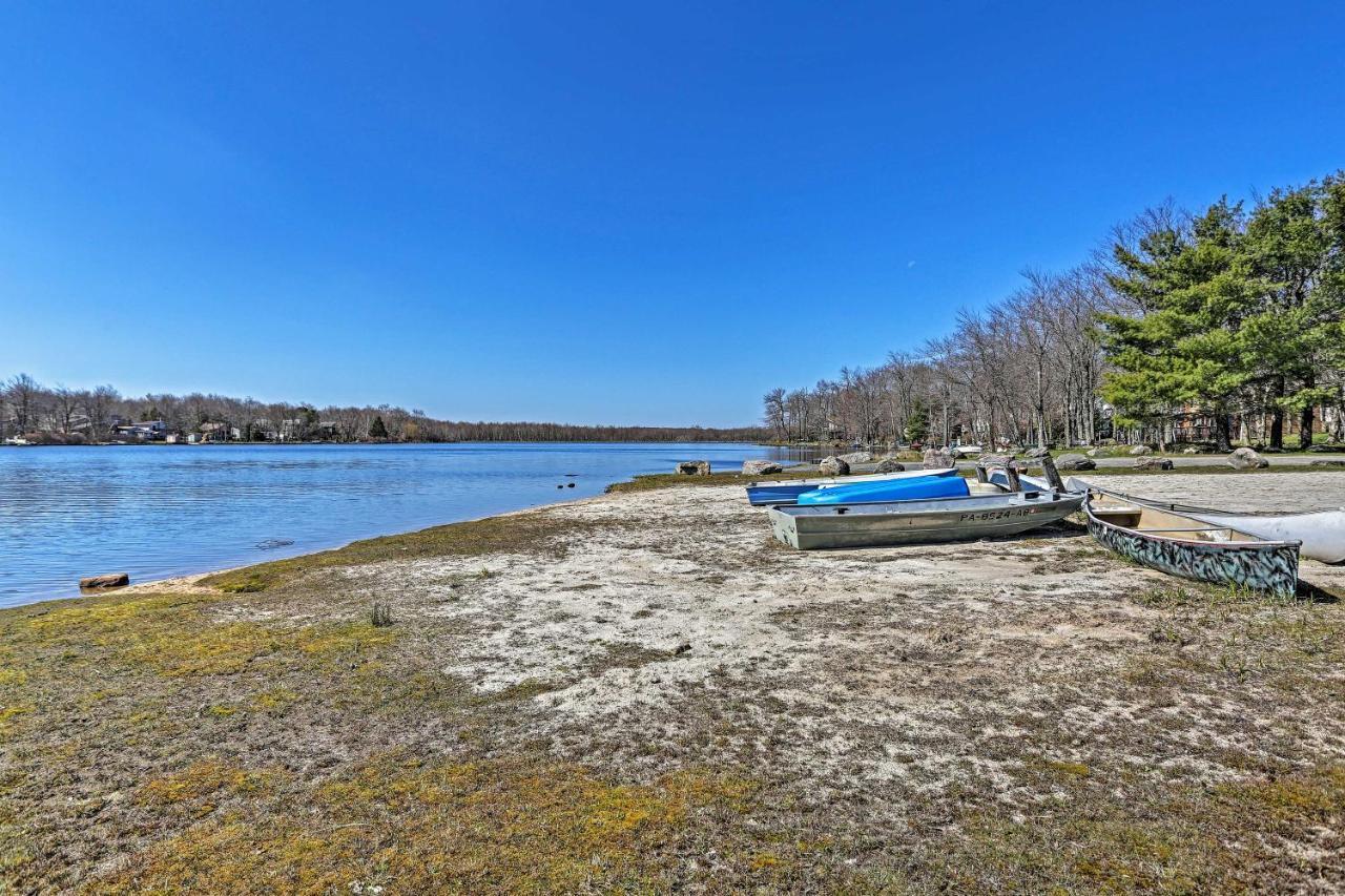 Tobyhanna Home With Hot Tub And Fire Pit Walk To Lake Eksteriør bilde